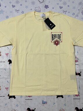 Rhude Crew Neck Cream Short Sleeve